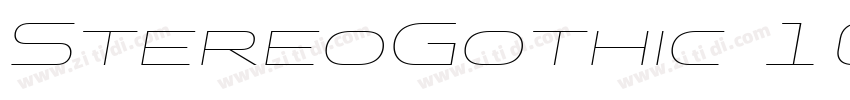 StereoGothic 100字体转换